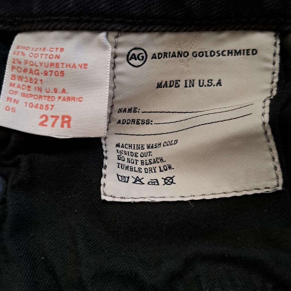 Ag Adriano Goldschmied Black Flare Wide Leg Jeans - Picture 4 of 4